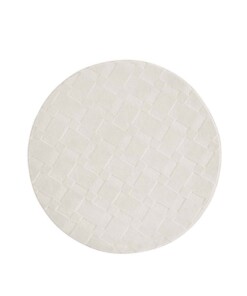 Tapis rond doux - Fuzz Karo crème - overzicht