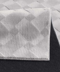 Tapis doux - Fuzz Karo gris - close up, thumbnail Tapis doux - Fuzz Karo gris - close up, thumbnail