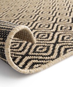 Tapis Extérieur Carreaux - Bask Pavilion Beige/Noir