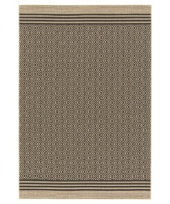 Tapis Extérieur Carreaux - Bask Pavilion Beige/Noir - overzicht