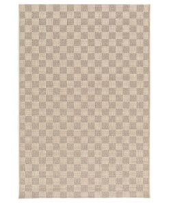 Tapis d'Extérieur - Bask Check Beige/Couleur Sable - overzicht