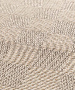 Tapis d'Extérieur - Bask Check Beige/Couleur Sable