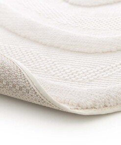 Tapis Rond Marbre - Elevé Marbe Ivoire