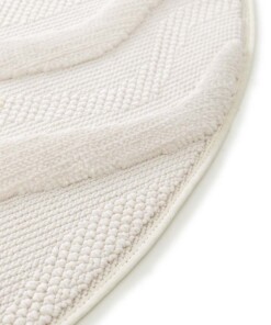 Tapis Rond Marbre - Elevé Marbe Ivoire