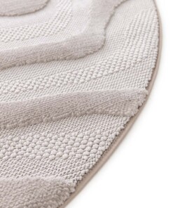 Tapis Rond Marbre - Elevé Marbe Taupe