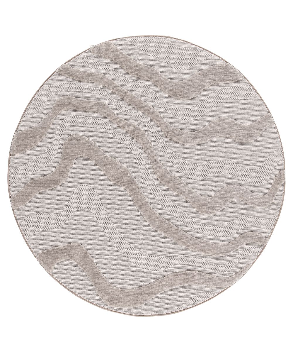Tapis Rond Marbre - Elevé Marbe Taupe - overzicht Tapis Rond Marbre - Elevé Marbe Taupe - overzicht