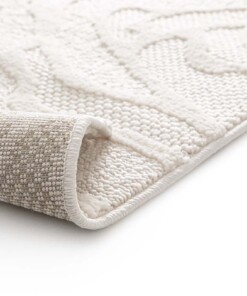 Tapis Fleur - Elevé Pétale Ivoire