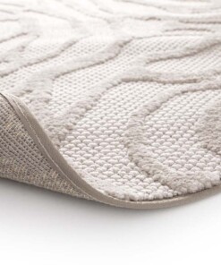 Tapis Rond Fleur - Elevé Pétale Taupe Tapis Rond Fleur - Elevé Pétale Taupe