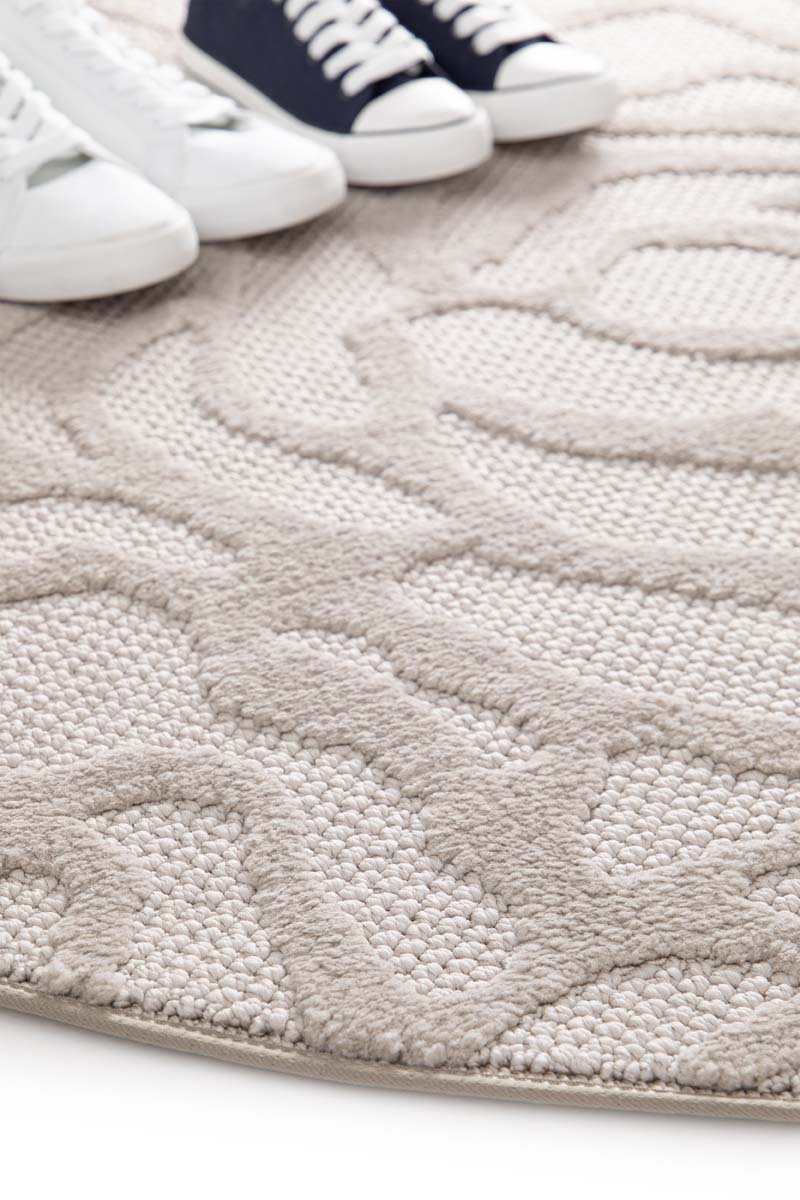 Tapis Fleur - Elevé Pétale Taupe Tapis Fleur - Elevé Pétale Taupe