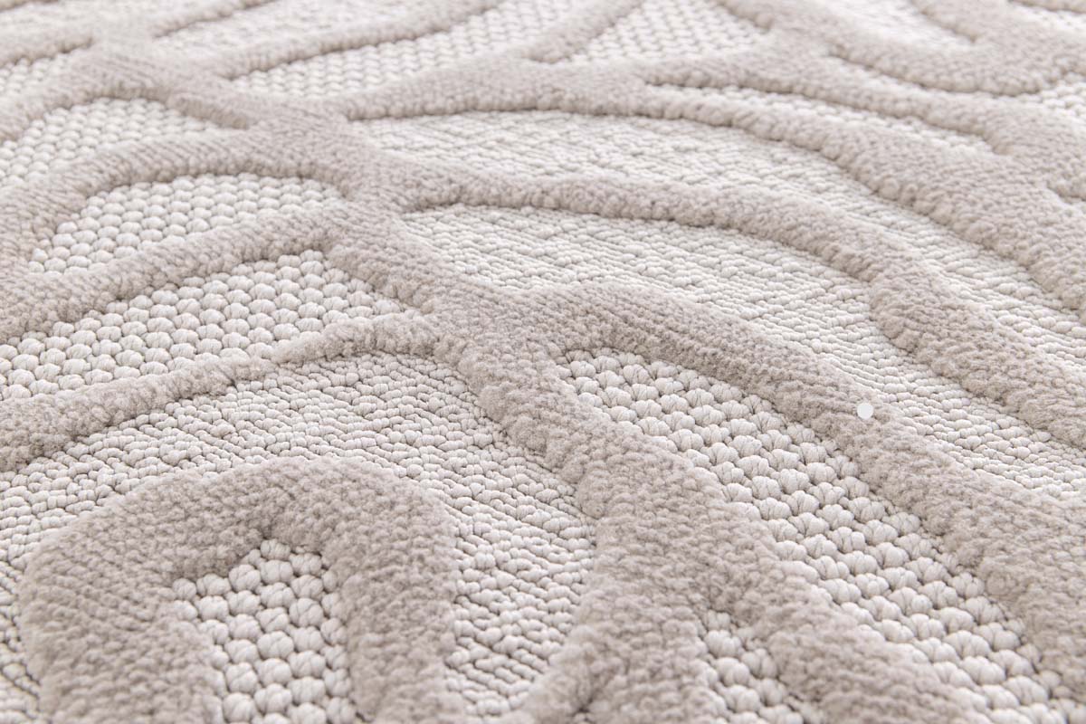 Tapis Fleur - Elevé Pétale Taupe Tapis Fleur - Elevé Pétale Taupe