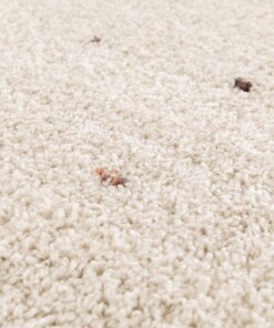 Tapis Poil Haut - Dots Crème/Multicolore