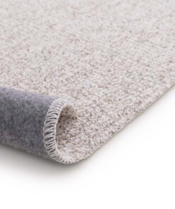 Tapis lavable en laine - EcoFibre ivoire/rouille