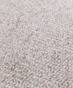 Tapis lavable en laine - EcoFibre ivoire/rouille