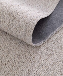 Tapis lavable en laine - EcoFibre ivoire/rouille