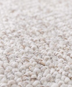 Tapis lavable en laine - EcoFibre ivoire/rouille