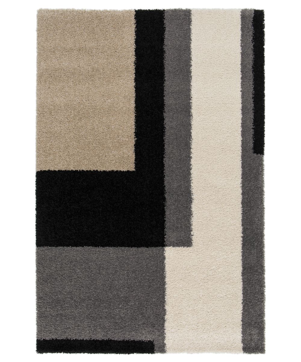 Tapis Poil Haut - Mirage Empilé Gris/Noir - overzicht Tapis Poil Haut - Mirage Empilé Gris/Noir - overzicht