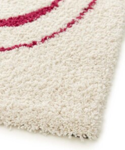 Tapis Poil Haut - Mirage Méandre Ivoire/Framboise Tapis Poil Haut - Mirage Méandre Ivoire/Framboise