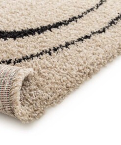Tapis Poil Haut - Mirage Méandre Beige/Noir