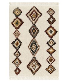 Tapis Berbère - Atlas Nomad Ivoire/Marron - overzicht, thumbnail