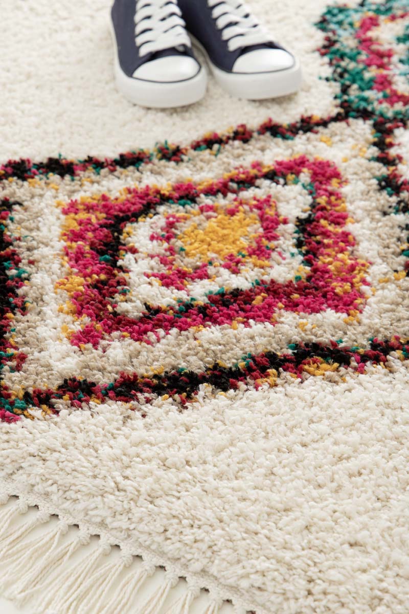 Tapis Berbère - Atlas Nomad Ivoire/Multicolore Tapis Berbère - Atlas Nomad Ivoire/Multicolore