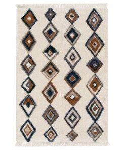 Tapis Berbère - Atlas Nomad Marron/Bleu - overzicht