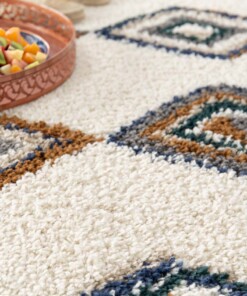 Tapis Berbère - Atlas Nomad Marron/Bleu