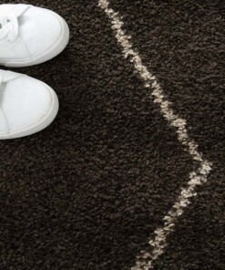 Tapis Berbère - Atlas Grid Marron Foncé