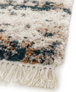 Tapis Berbère - Atlas Canvas Bleu/Beige