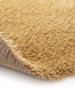 Tapis Poil Haut Rond - Mirage Axis Vert Olive/Jaune