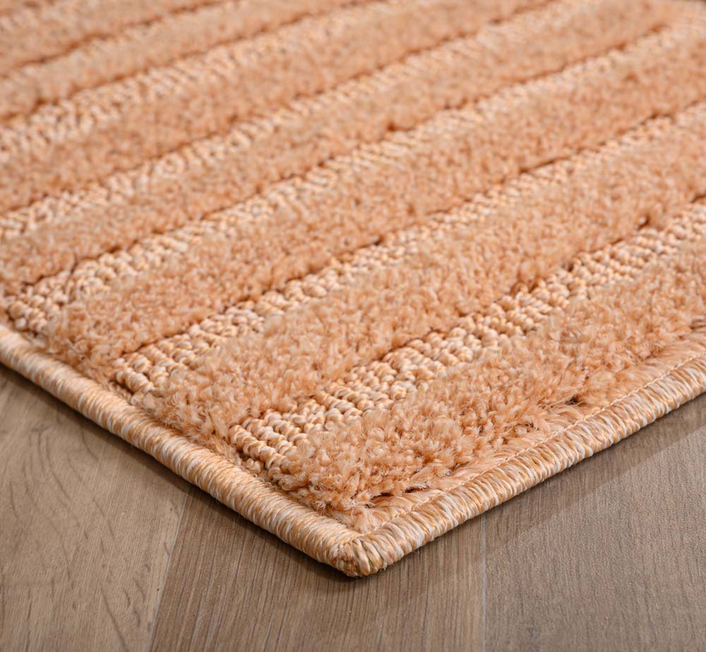 Tapis de couloir scandinave - Aven rose saumon - close up Tapis de couloir scandinave - Aven rose saumon - close up
