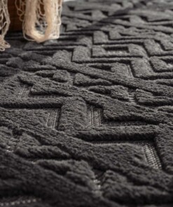 Tapis extérieur balcon - Elio anthracite - close up, thumbnail Tapis extérieur balcon - Elio anthracite - close up, thumbnail