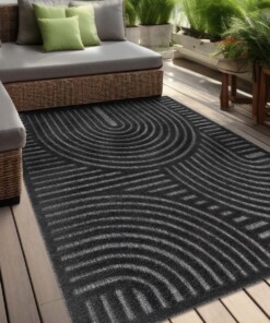 Tapis extérieur balcon - Reza anthracite - sfeer