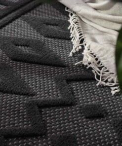 Tapis extérieur balcon - Nore anthracite - close up, thumbnail Tapis extérieur balcon - Nore anthracite - close up, thumbnail