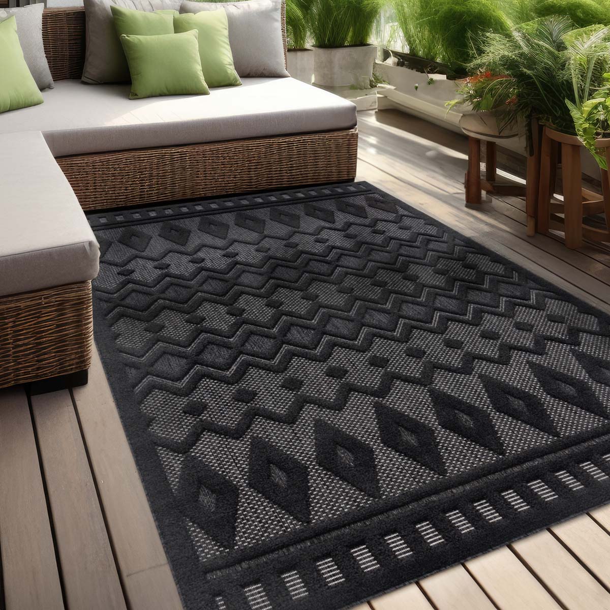 Tapis extérieur balcon - Nore anthracite - sfeer Tapis extérieur balcon - Nore anthracite - sfeer
