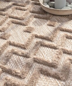 Tapis extérieur/intérieur - Nore beige - close up, thumbnail Tapis extérieur/intérieur - Nore beige - close up, thumbnail