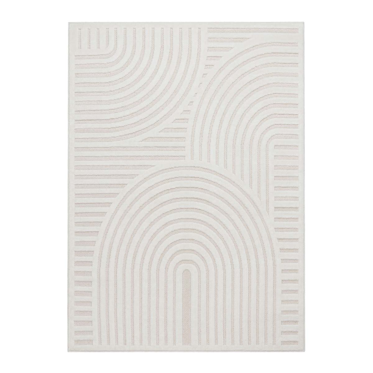 Tapis extérieur balcon - Reza blanc - overzicht Tapis extérieur balcon - Reza blanc - overzicht