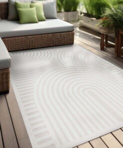 Tapis extérieur balcon - Reza blanc - sfeer