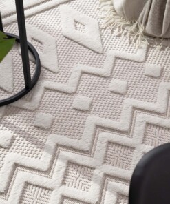 Tapis extérieur balcon - Nore blanc - close up, thumbnail