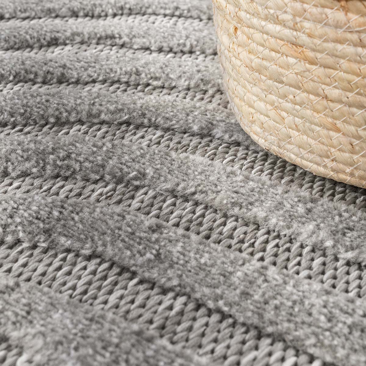 Tapis extérieur balcon - Reza gris - close up Tapis extérieur balcon - Reza gris - close up