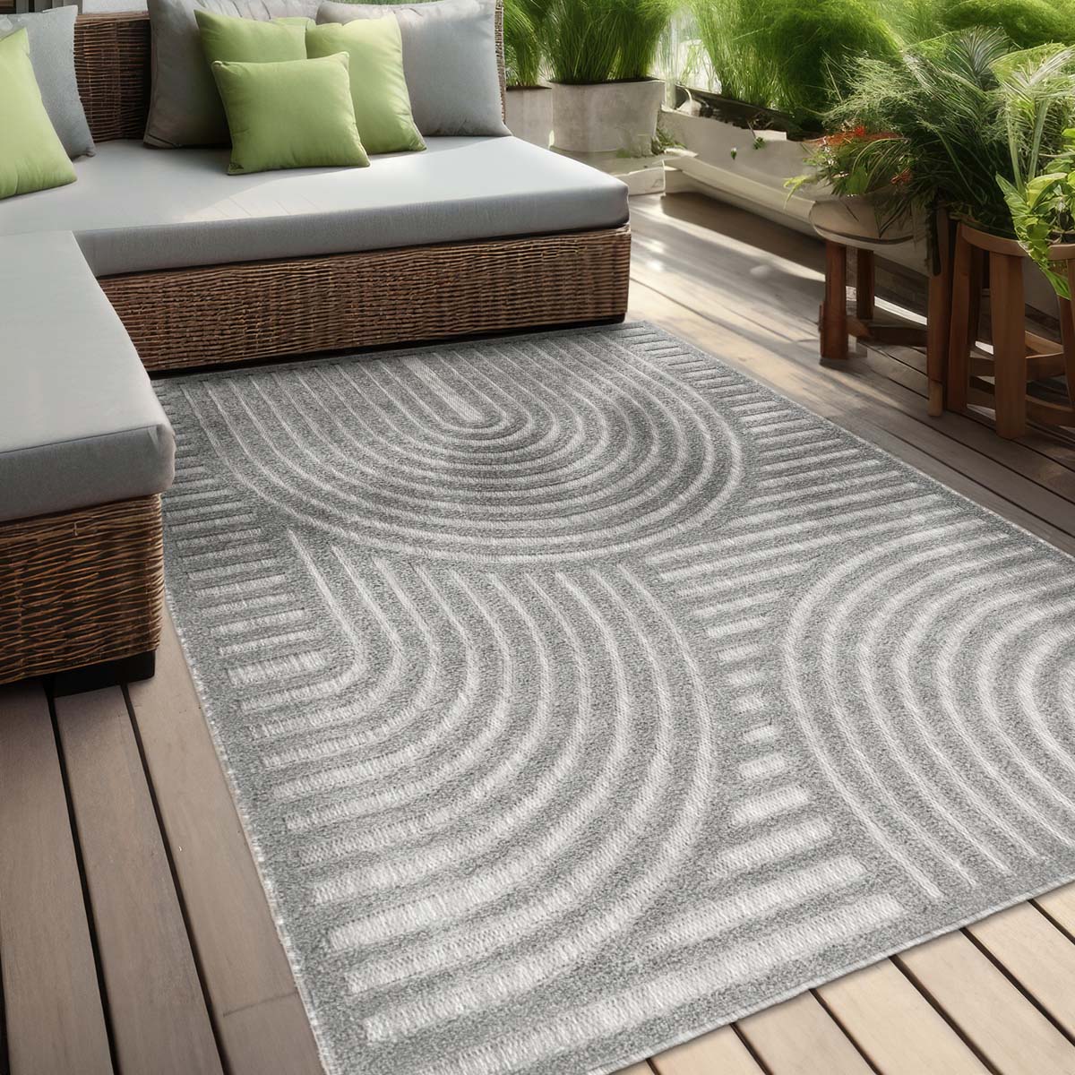 Tapis extérieur balcon - Reza gris - sfeer Tapis extérieur balcon - Reza gris - sfeer