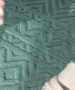 Tapis extérieur balcon - Elio turquoise - close up, thumbnail Tapis extérieur balcon - Elio turquoise - close up, thumbnail