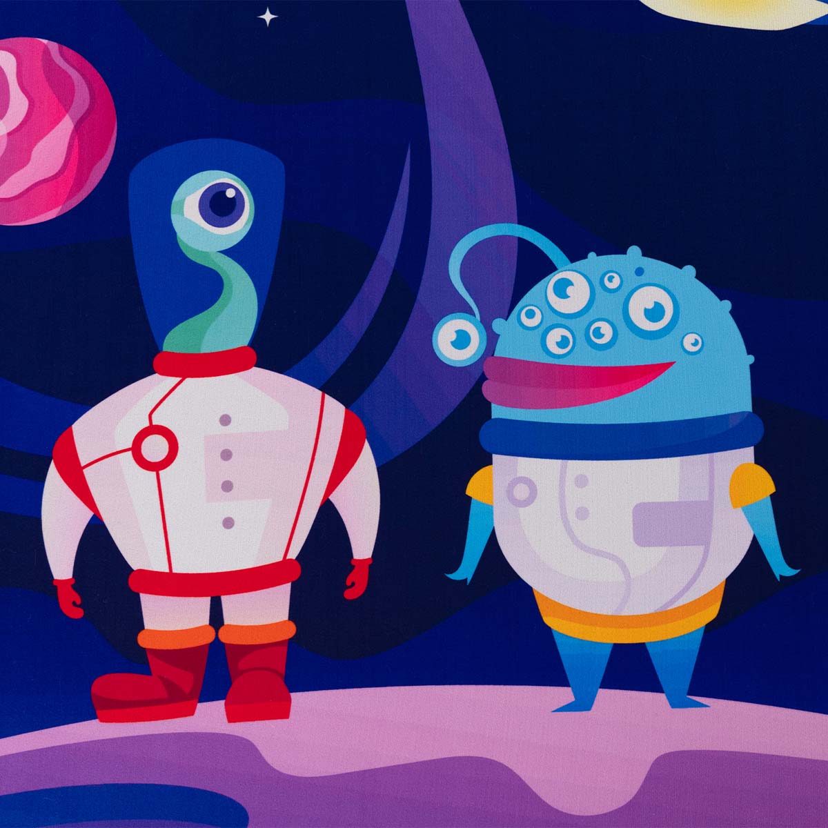 Tapis de jeu galaxie - Lumi multi - close up Tapis de jeu galaxie - Lumi multi - close up