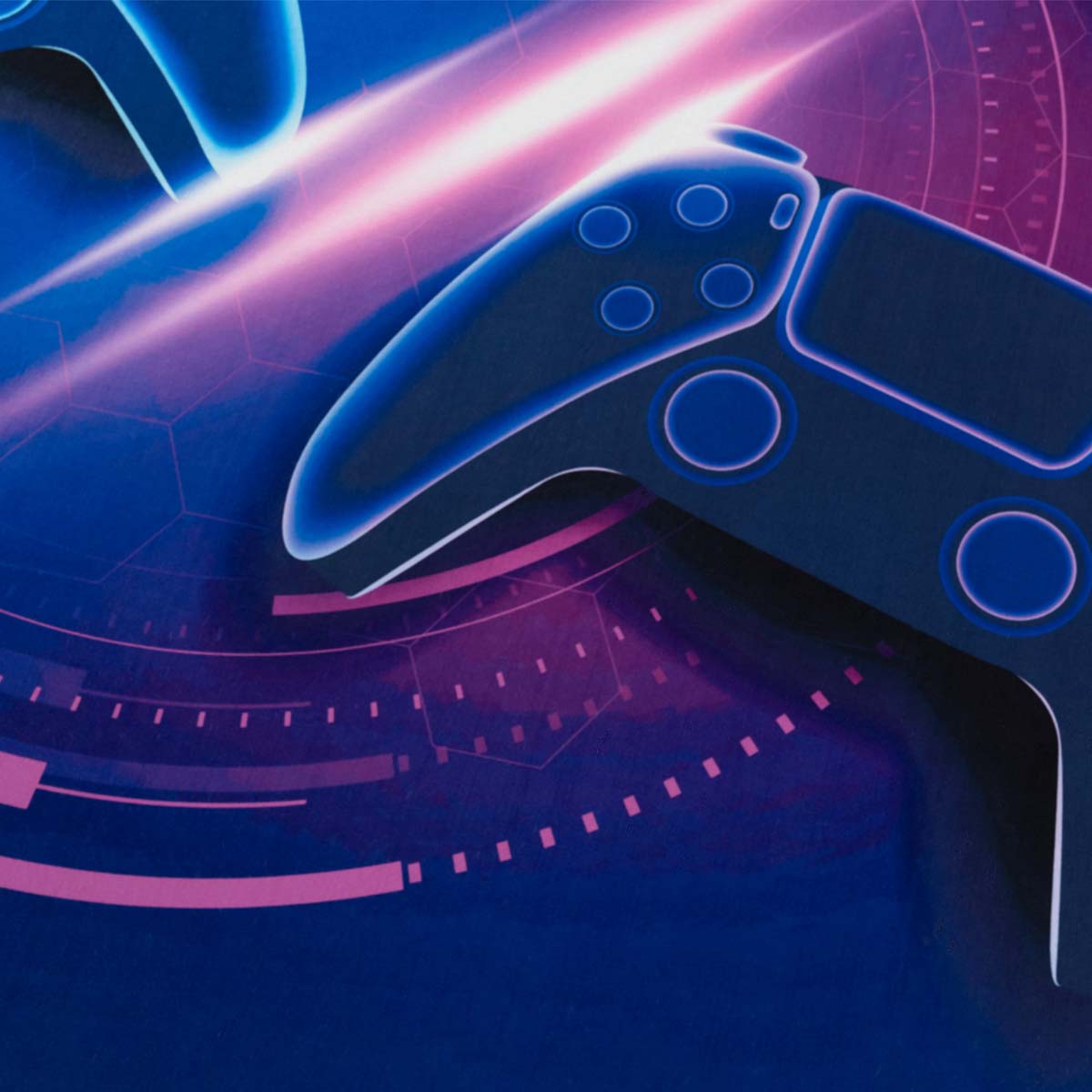 Tapis enfant gamer - Lumi multi - close up Tapis enfant gamer - Lumi multi - close up