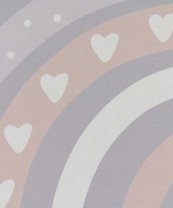 Tapis enfant arc-en-ciel - Lumi rose clair - close up, thumbnail Tapis enfant arc-en-ciel - Lumi rose clair - close up, thumbnail