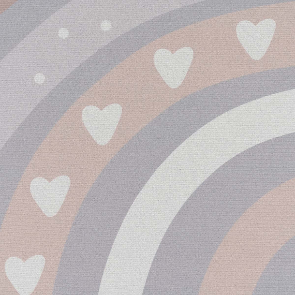 Tapis enfant arc-en-ciel - Lumi rose clair - close up Tapis enfant arc-en-ciel - Lumi rose clair - close up