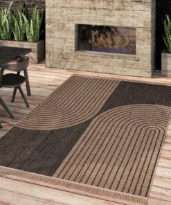 Tapis extérieur jute​ - Tides beige - sfeer