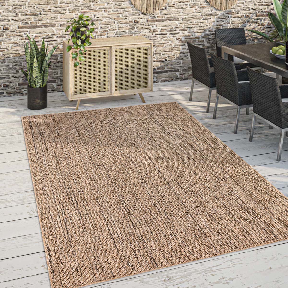 Tapis extérieur jute - Lobe beige - sfeer Tapis extérieur jute - Lobe beige - sfeer