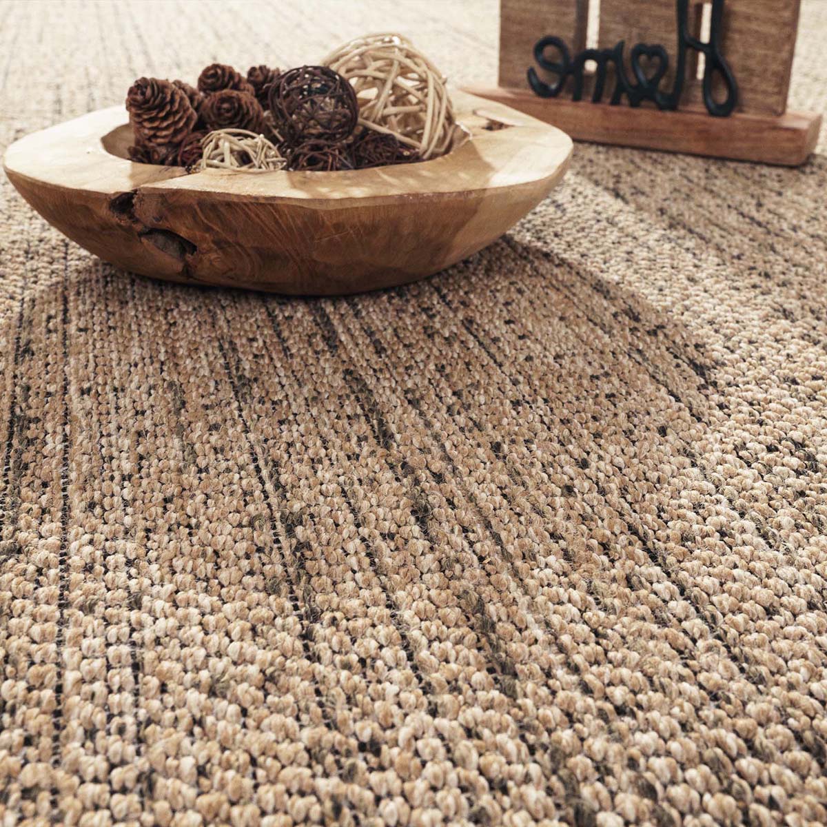 Tapis extérieur jute - Lobe beige - close up Tapis extérieur jute - Lobe beige - close up