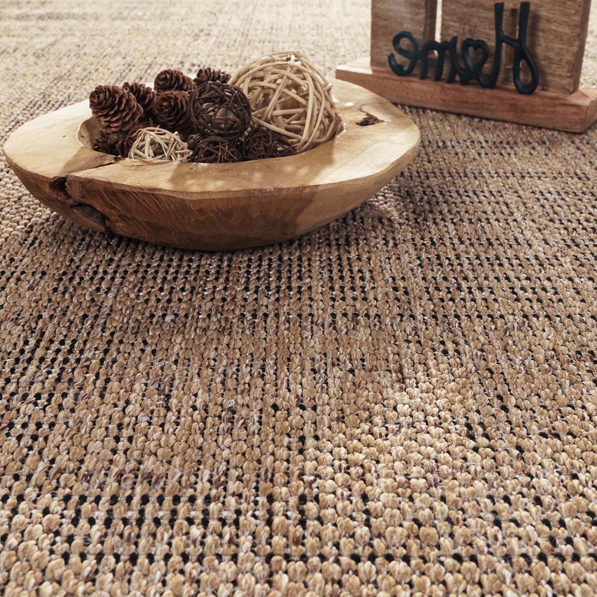 Tapis extérieur jute - Artic beige - close up Tapis extérieur jute - Artic beige - close up