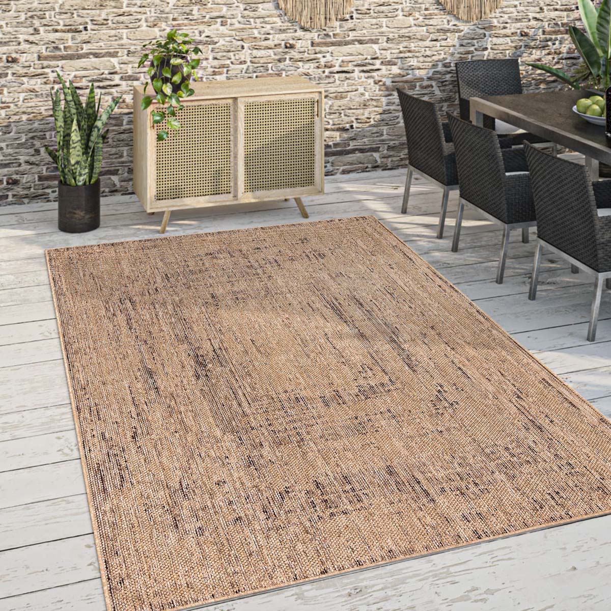 Tapis extérieur jute - Noor beige - sfeer Tapis extérieur jute - Noor beige - sfeer